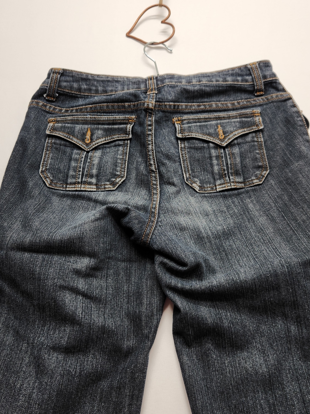 ⭐️Vintage Yuva Dark Wash Denim Bermuda Shorts Jorts Capris Y2K Size 10 - Picture 9 of 13